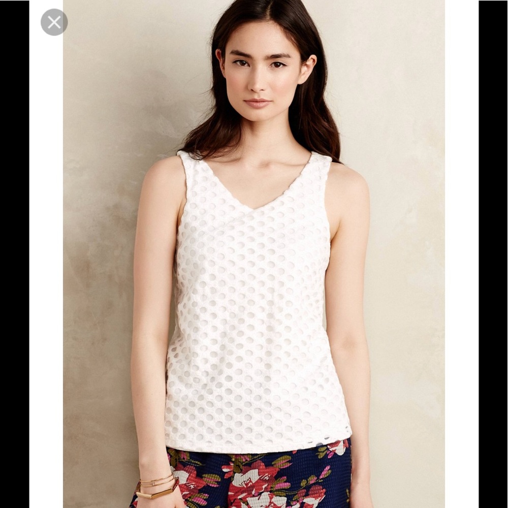 Anthropologie Sunday in Brooklyn Circle Lace Tank